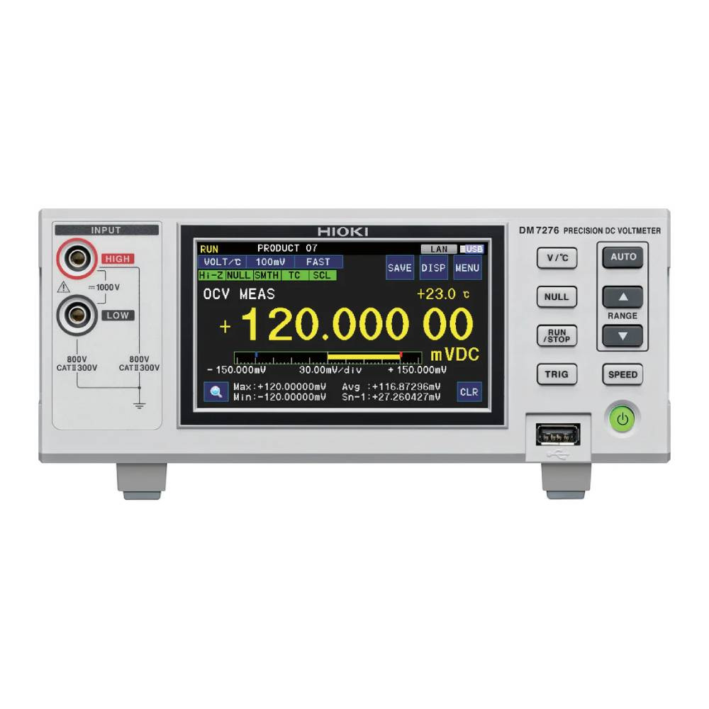 HIOKI DM7276-01 Precision DC Voltmeter (9 PPM)