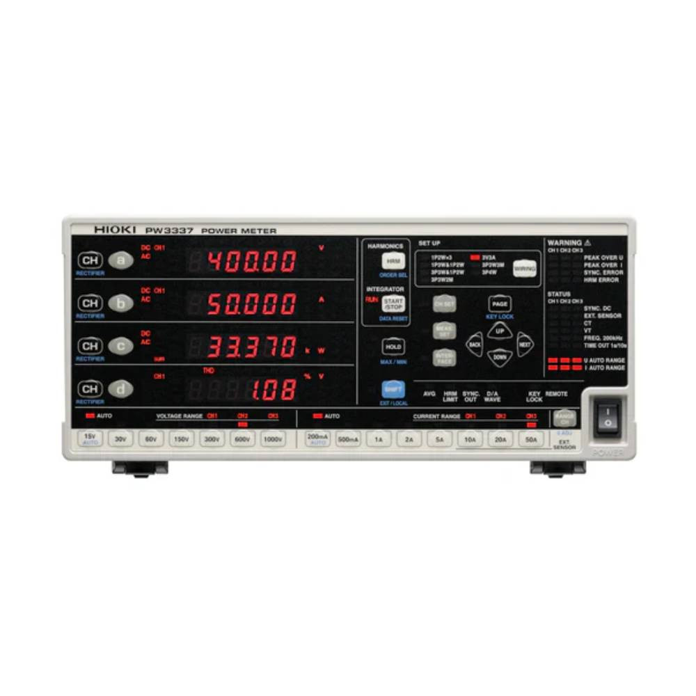 HIOKI PW3337-02 3-Channel Benchtop Power Analyzer with D/A Output