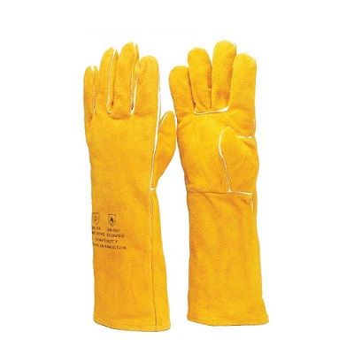 VAULTEX WGT Welding Gloves with Piping Yellow Color (16")