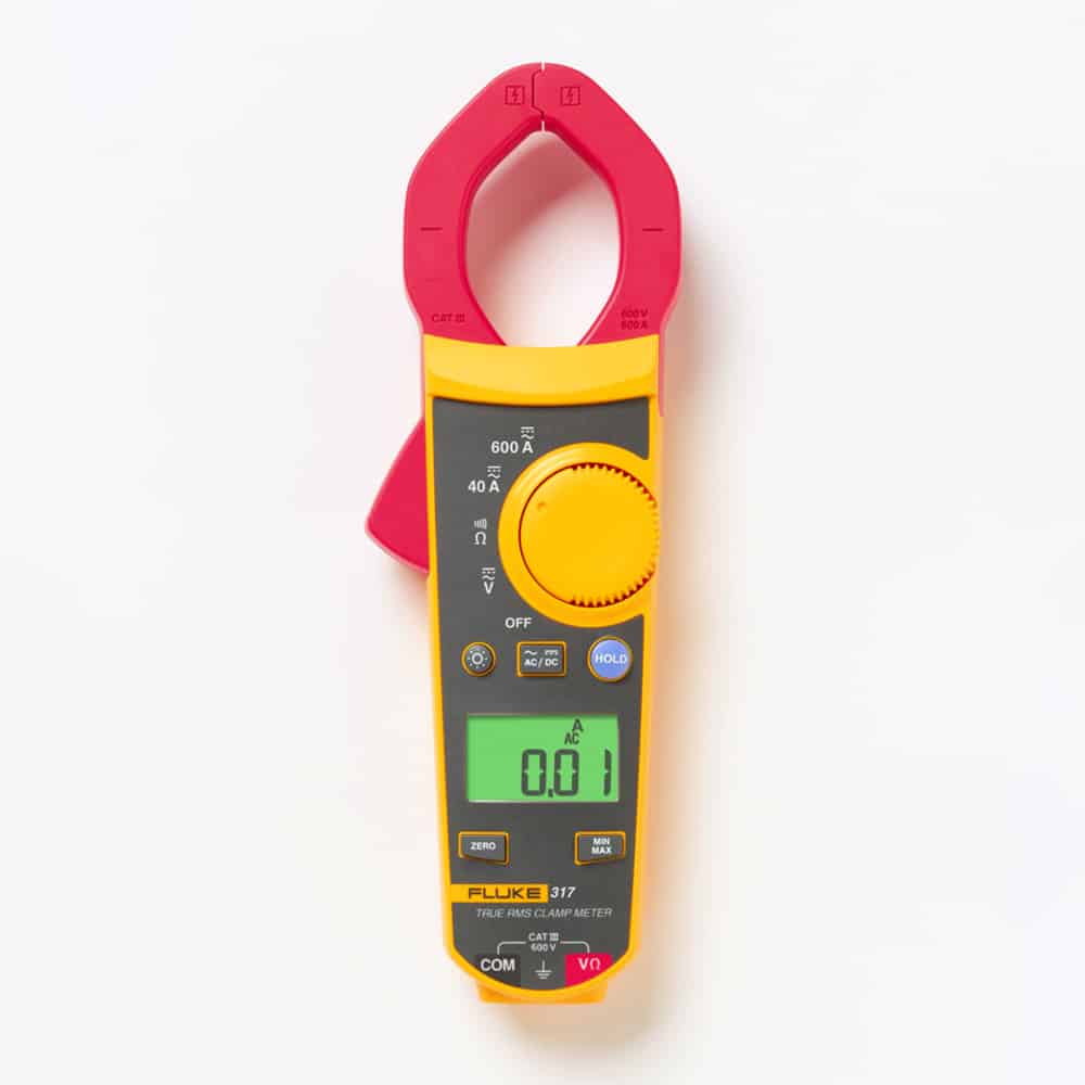 FLUKE 317 True RMS AC Clamp Meter CAT III, 600A