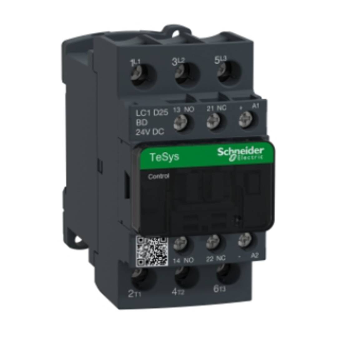 SCHNEIDER LC1D25BD Magnetic Contactor 25A 3P 24V