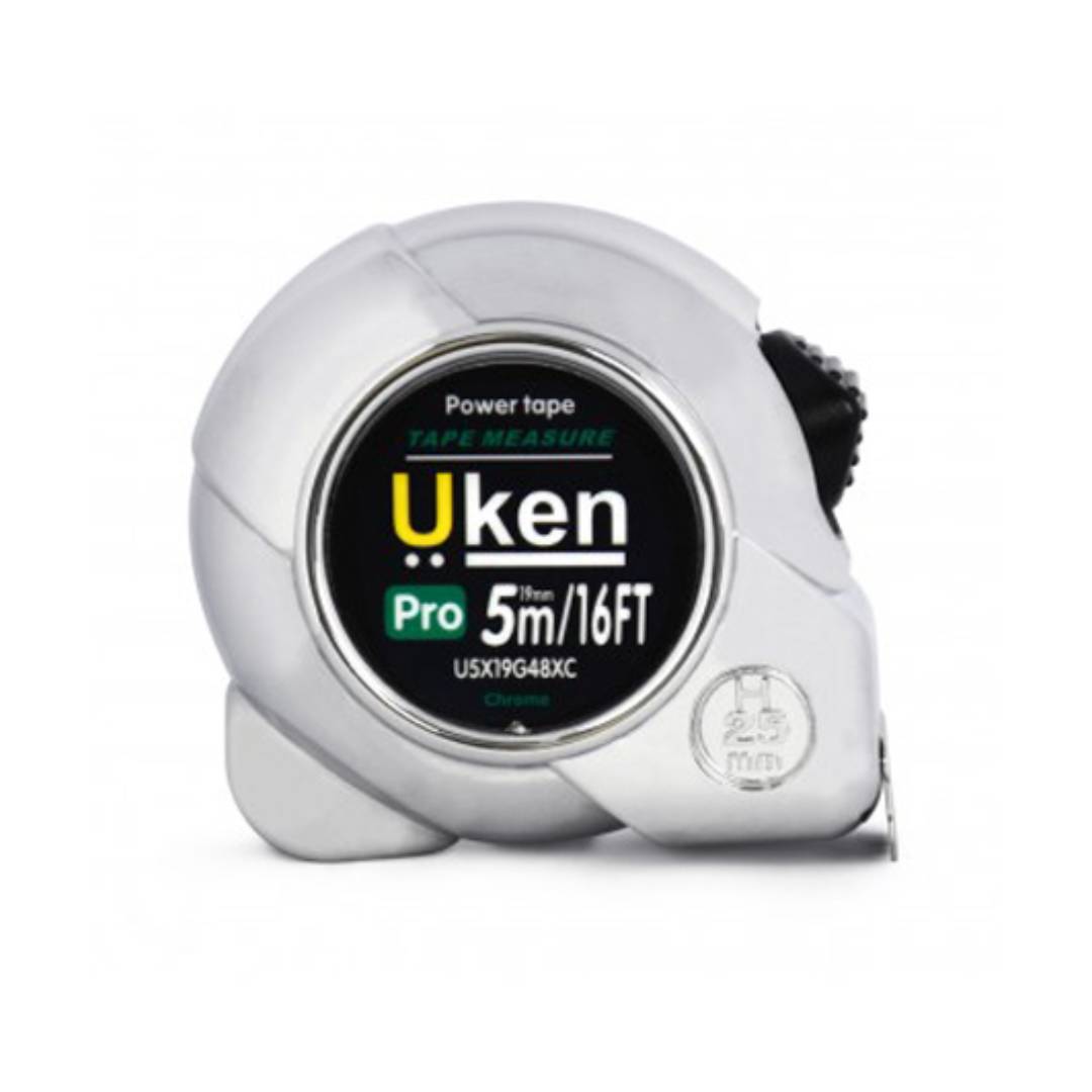 UKEN U5X19G48XC Measuring Tape 5 Mtr (19Mm) Chrome