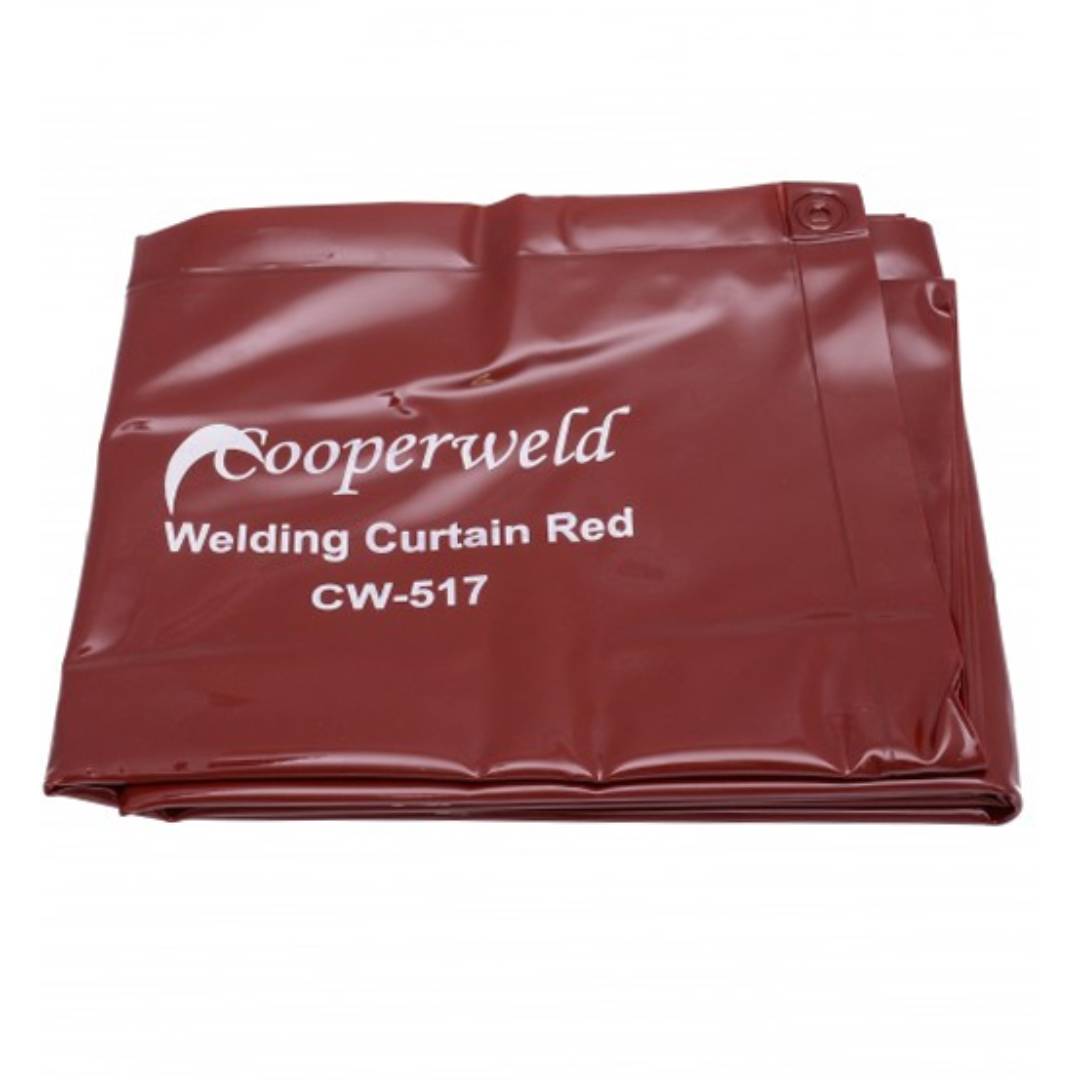 COOPERWELD CW-517 Welding Curtain Red 6X6