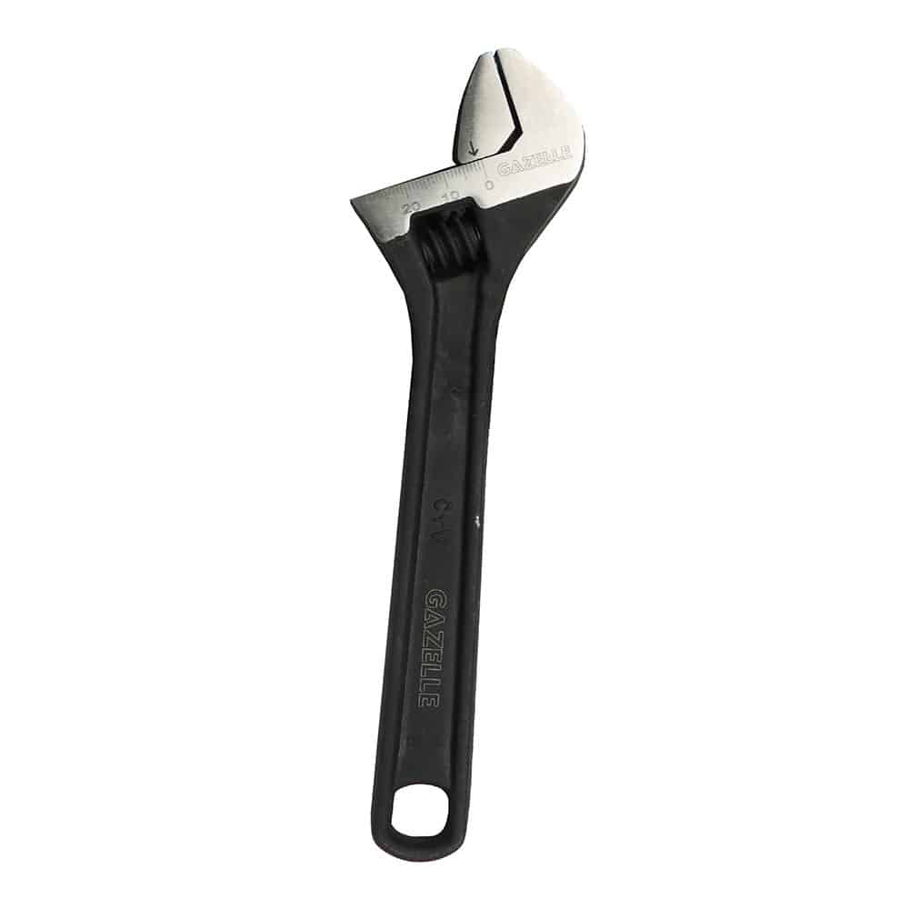 GAZELLE G80175 Adjustable Wrench, Black Phosphate finish 8"