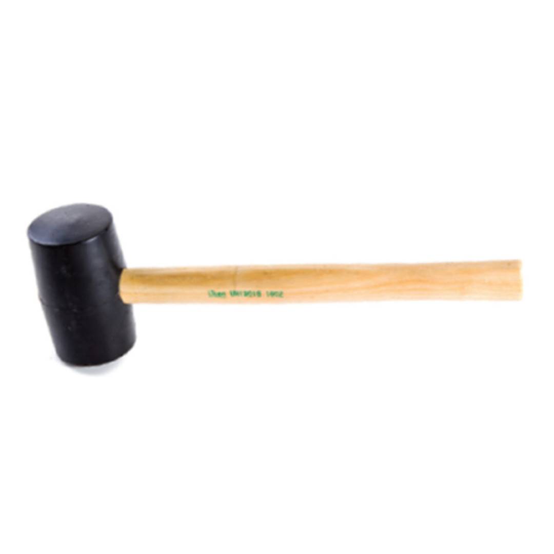 UKEN UH19016 Rubber Hammer 16 Oz Wood Handle