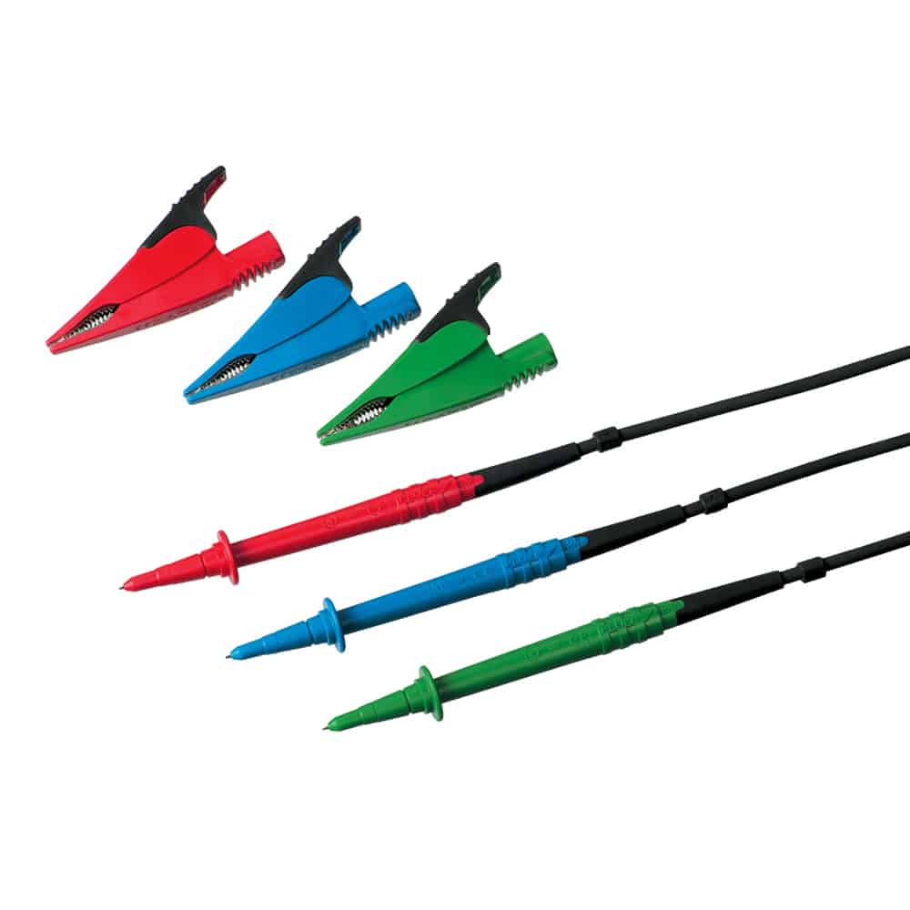 FLUKE TL165X Standard Tl Set With Leads Probes Caps Alligator Clips