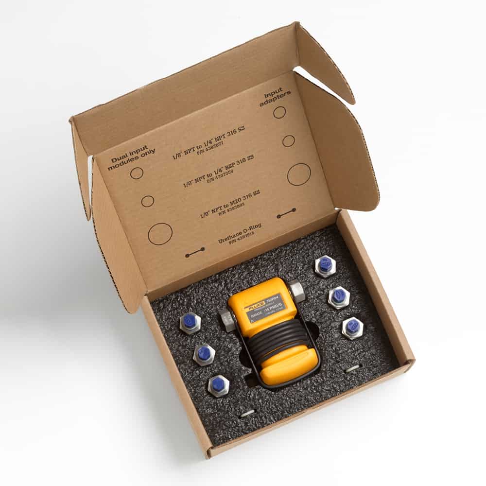 FLUKE 750P29 Gauge Pressure Module, 0 to 3000 PSI, 0 to 200 Bar, 3x Burst Rating