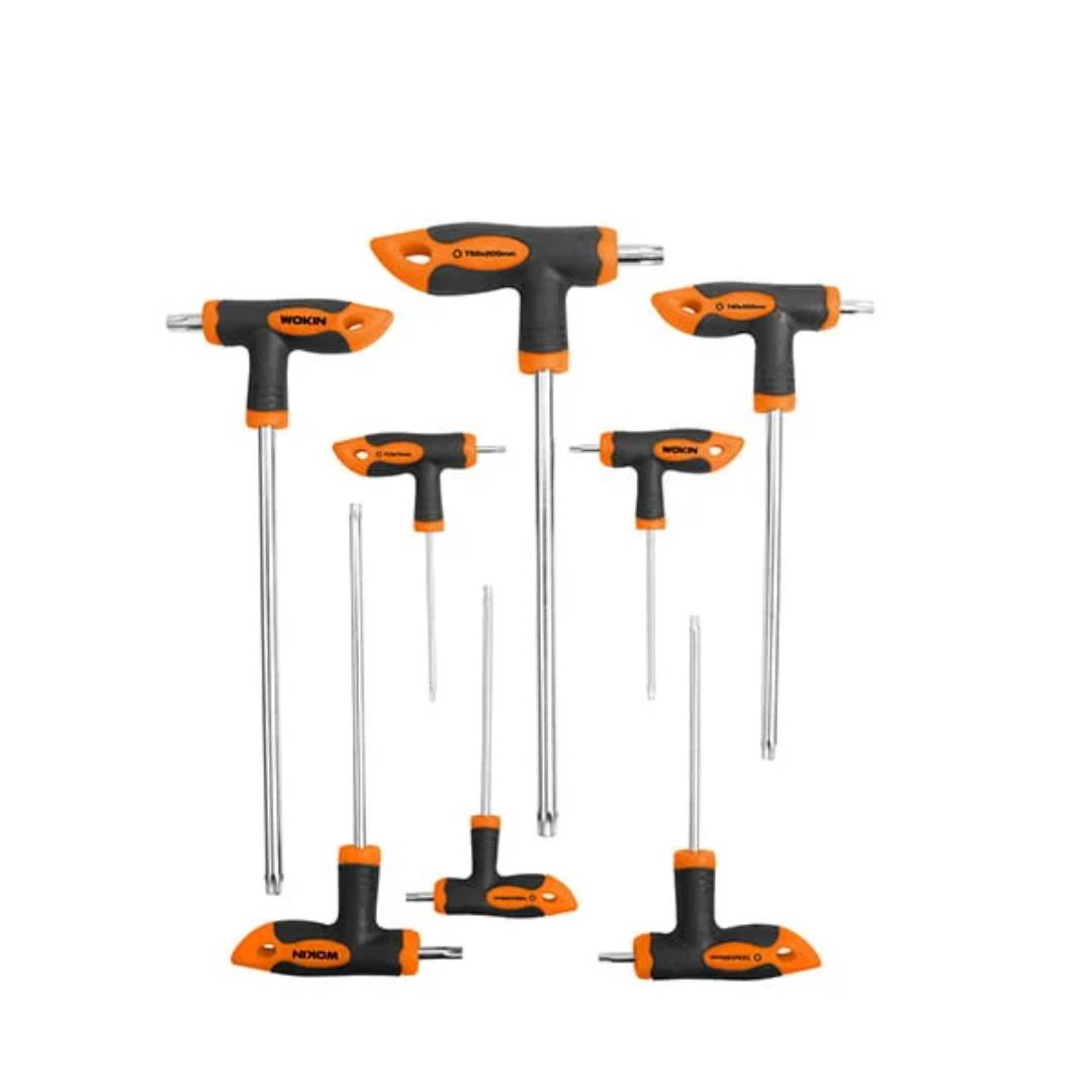 WOKIN 209008 Torx T-Handle Screwdrivers - 8Pcs Set