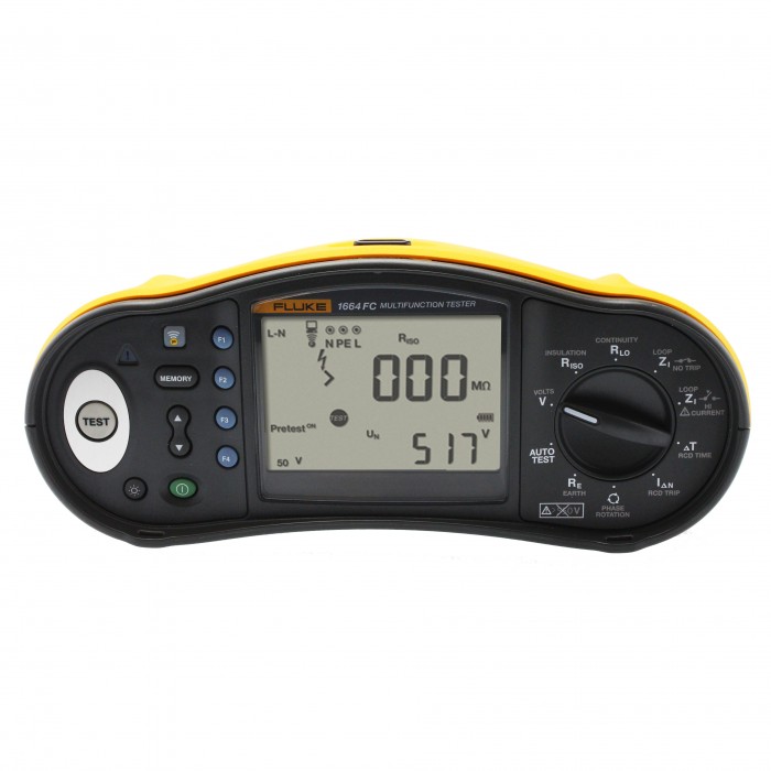 FLUKE 1664FC UK Multifunction Installation Tester, 500V