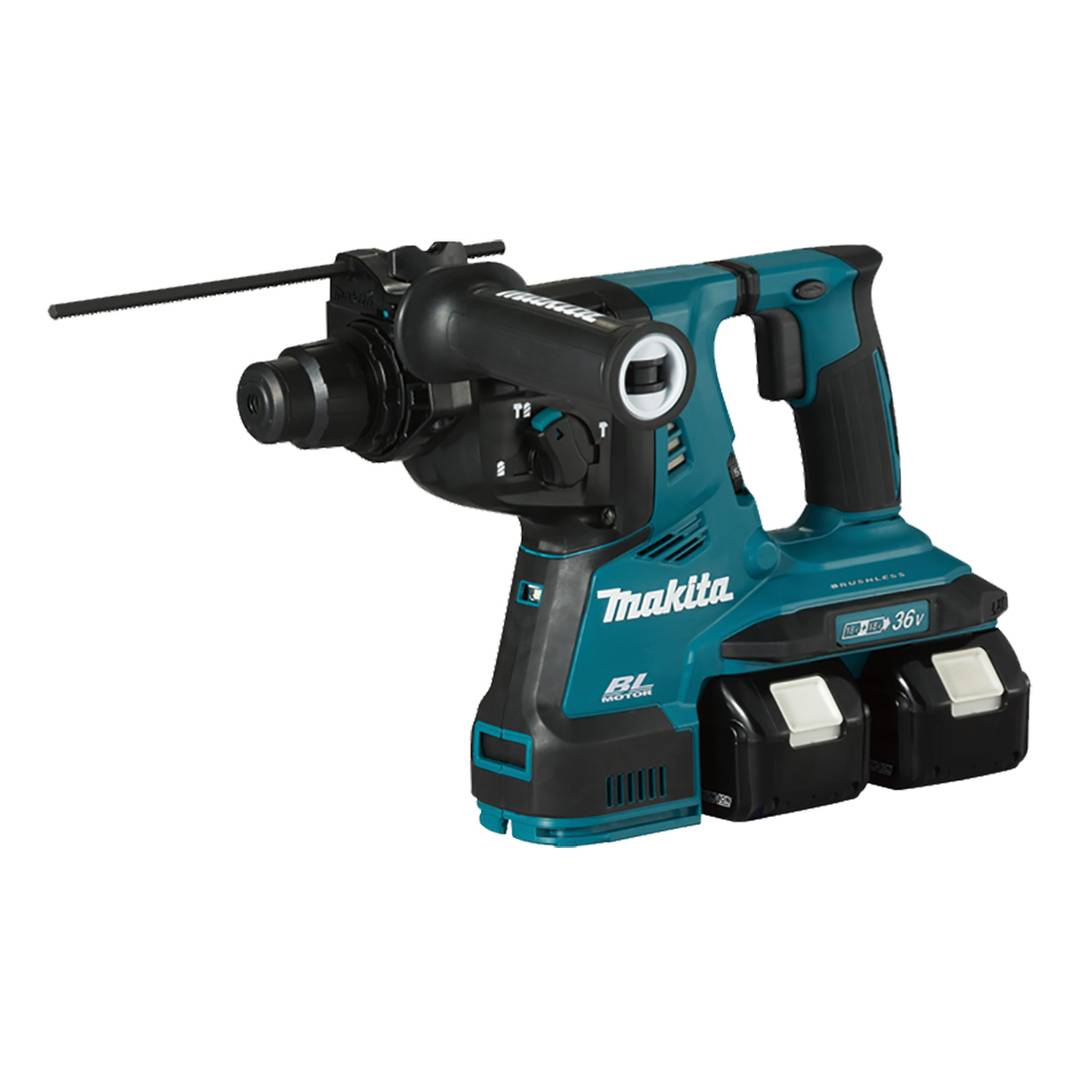 MAKITA DHR280PT2J Cordless Rotary Hammer (Bl) 28Mm Sds Plus For 18V X 2Li-Ion