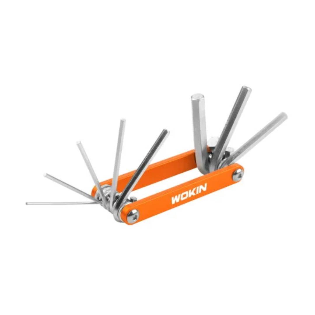 WOKIN 208318 Folding Hex Key - 8Pcs Set