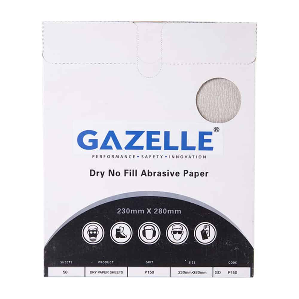 GAZELLE GDP600 Dry Sandpaper Sheets 8x11 In. 600 Grit (Pack Of 50)