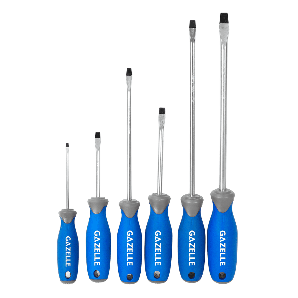 GAZELLE G80282 Slotted Screwdriver Set 6pc