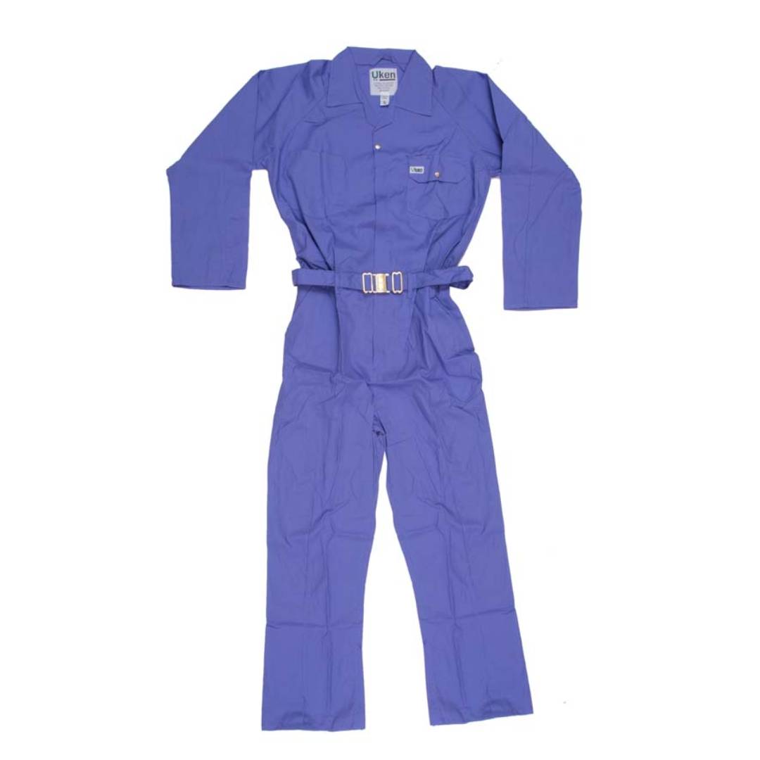 UKEN 513016 Coverall 100% Cotton Light Blue XL