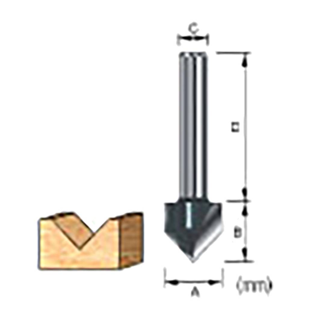 MAKITA D-12354 V Groove Bit (200211)