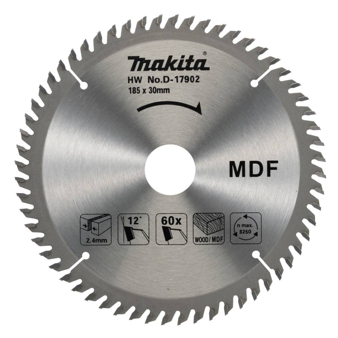 MAKITA D-17902 T.C.T. Saw Blade For Mdf(185X30X60T)