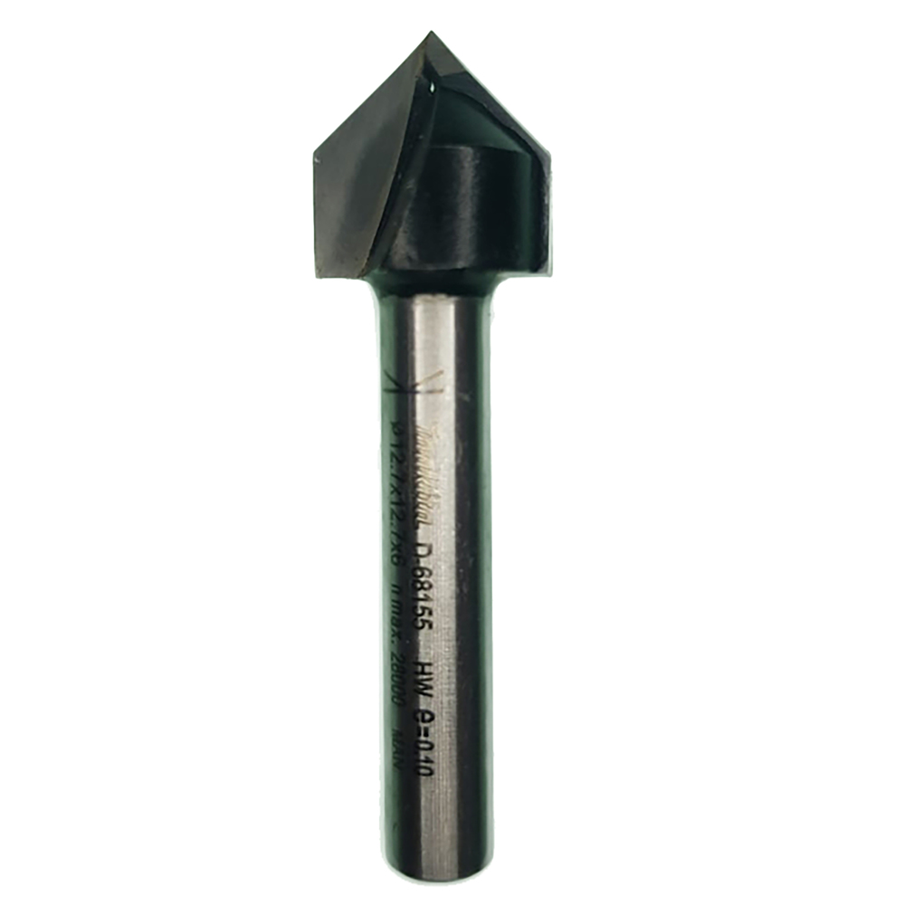 MAKITA D-68155 V Groove Router Bit 2 Flutes 6Mm Dia(12.7X12.7X44.7)Mm