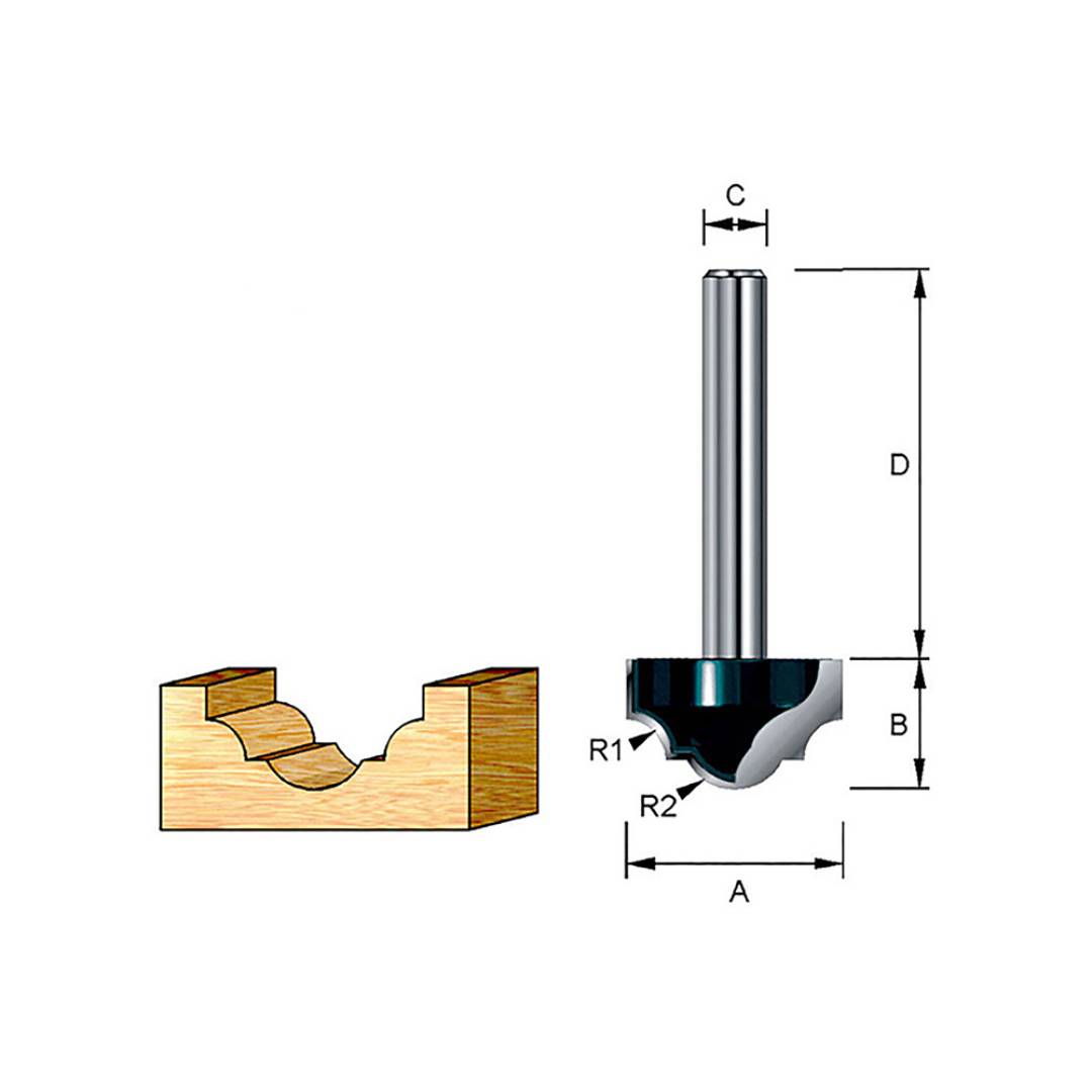MAKITA D-13334 Decorative Bead Bit (359241)