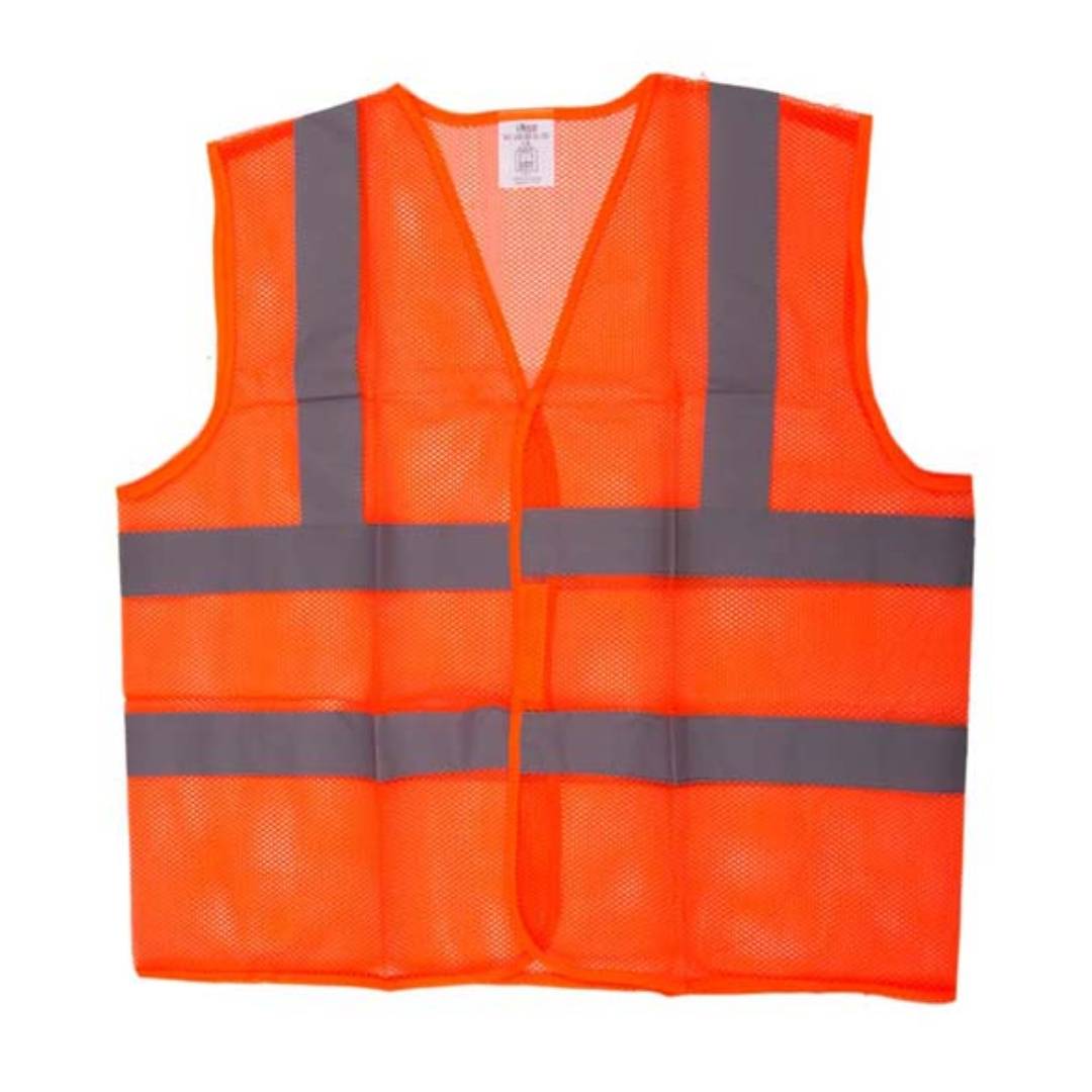 UKEN UJ2703XXL Safety Jacket Orange, Mesh Type, 2" Reflector, XXL