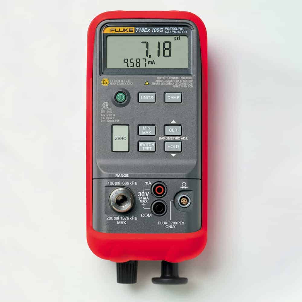 FLUKE 718Ex-30G Intrinsically Safe Pressure Calibrator, -830 mBar to 2 Bar