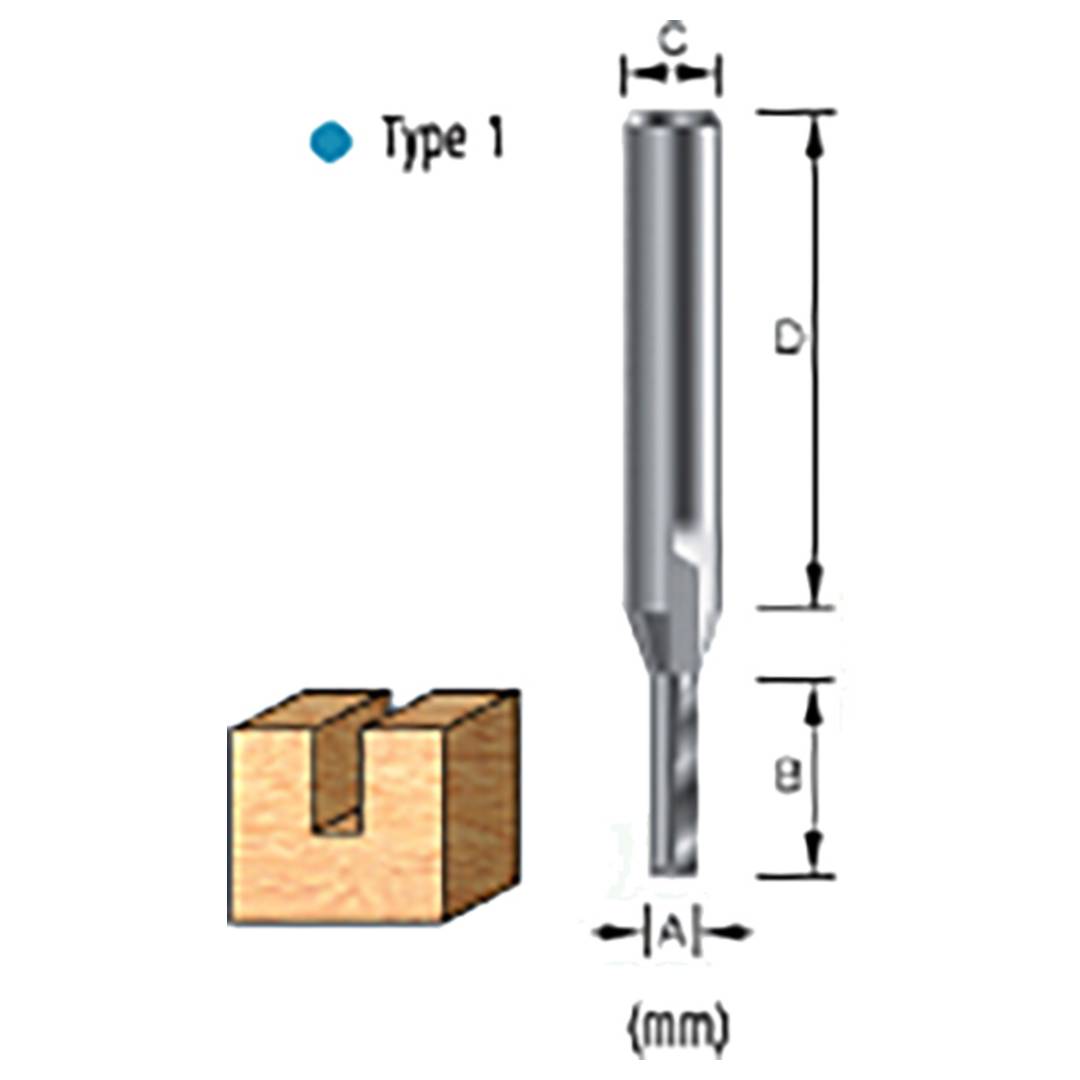 MAKITA D-13655 Straight Bit (1046220)