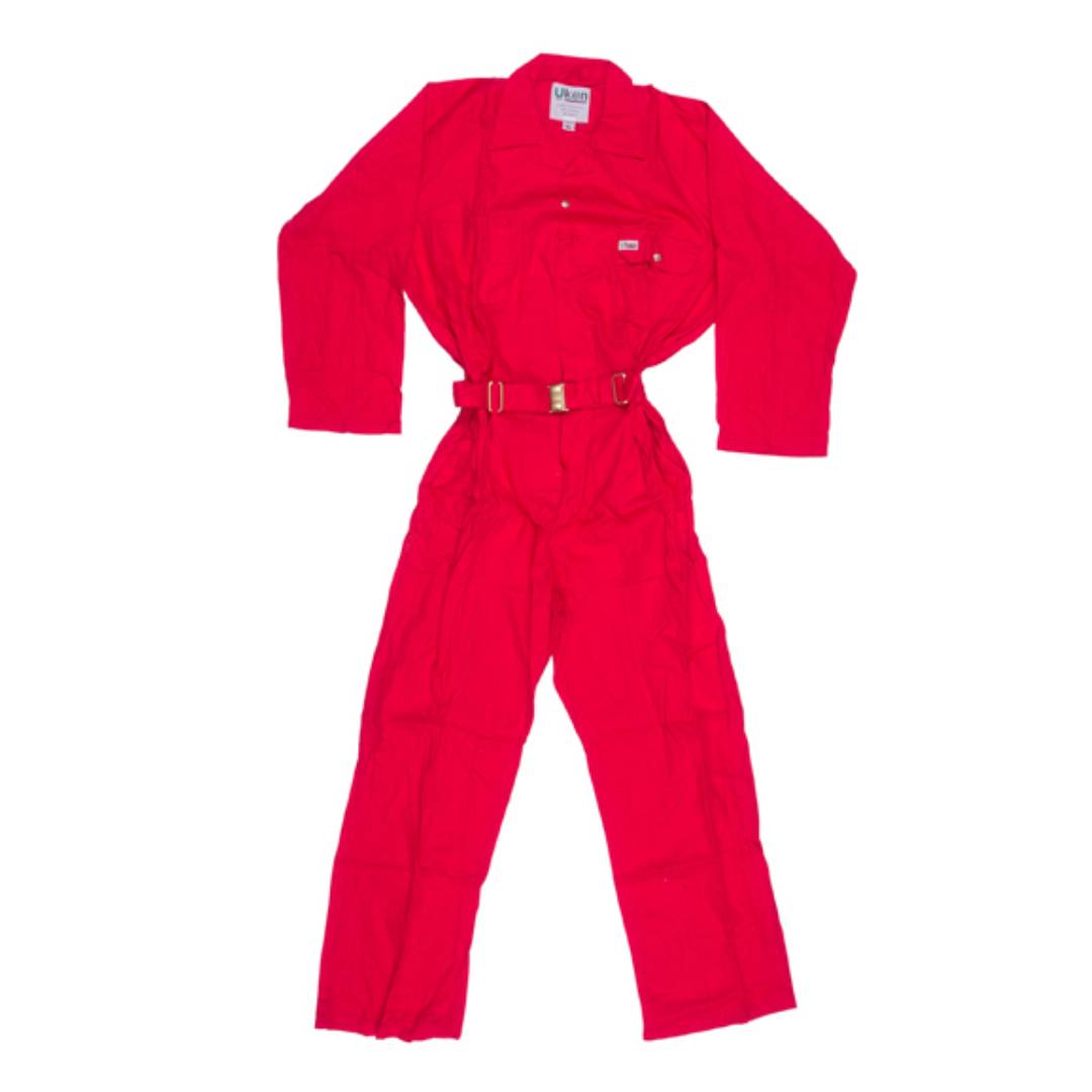 UKEN 513051 Coverall 65/35 Red Small