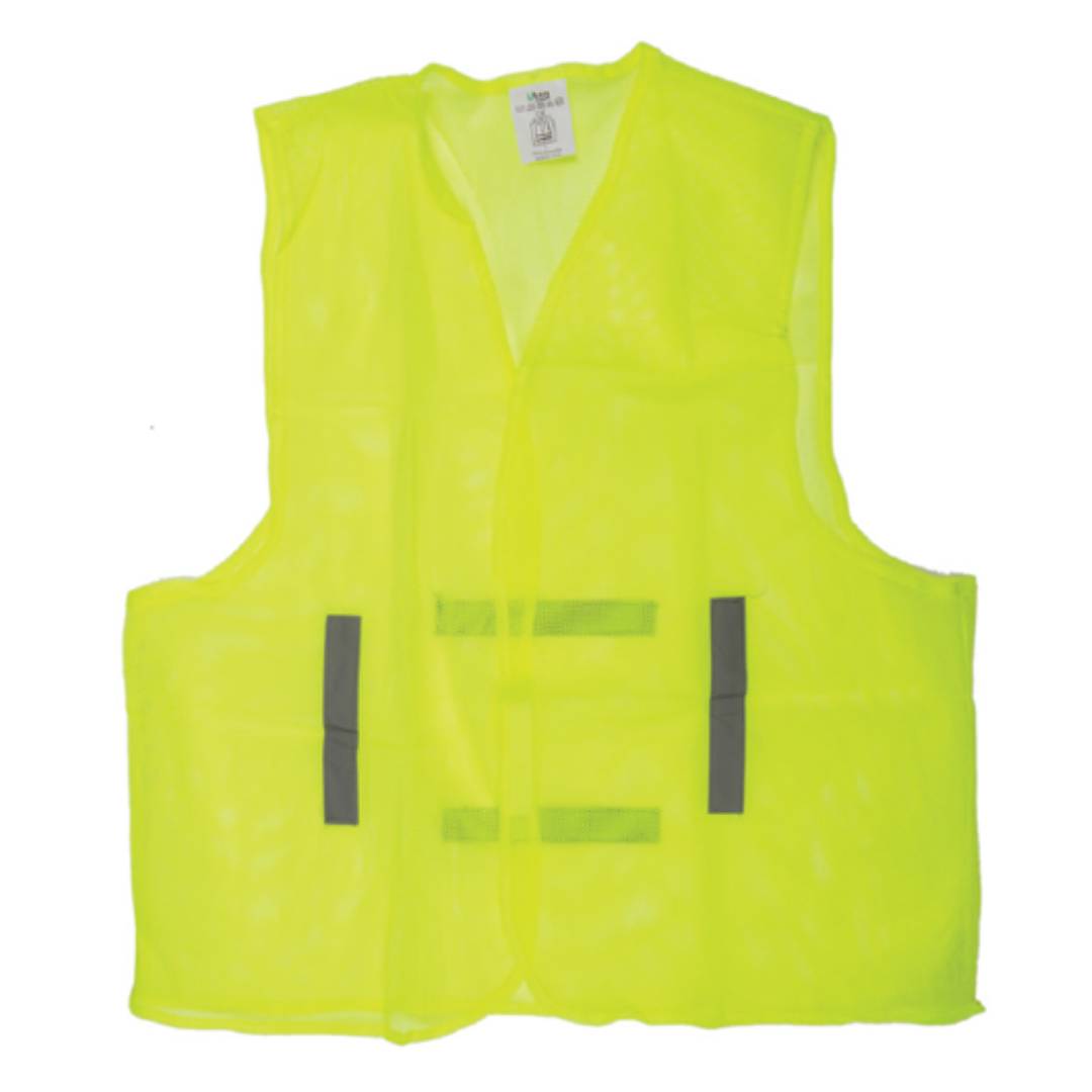 UKEN UJ2602L Safety Jacket Green, Mesh Type, Large