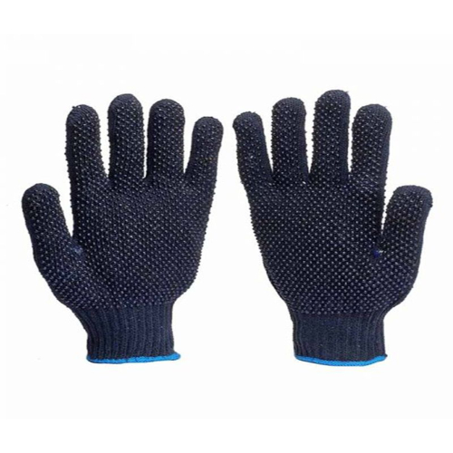 VAULTEX BDD Dotted Gloves 10 Inch Navy Blue Pack Of 6