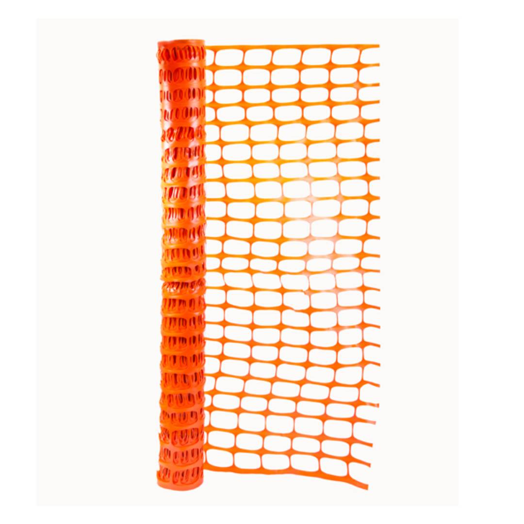 UKEN U6311 Safety Fencing Orange, 25 Yard, Virgin