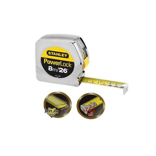 STANLEY Stht33428-8  Powerlock Metric Imperial  8m E X 25mm