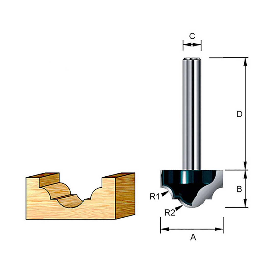 MAKITA D-12681 Beading Bit (302253)
