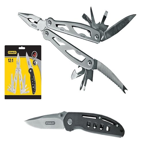 STANLEY Stht0-71028 Multi-tool And Pocket Knife Combo Pack Of 2