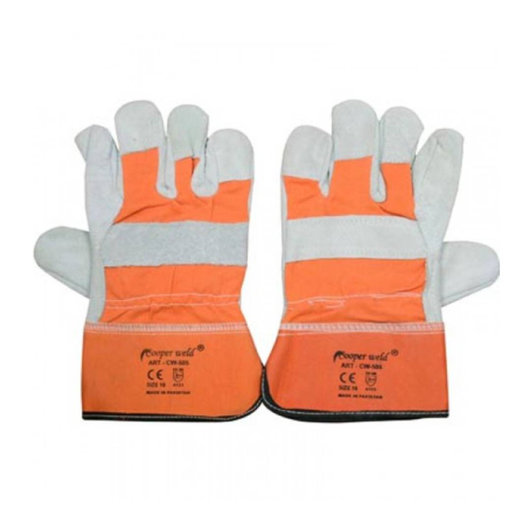 COOPERWELD CW-505 Leather Rigger Gloves - Orange