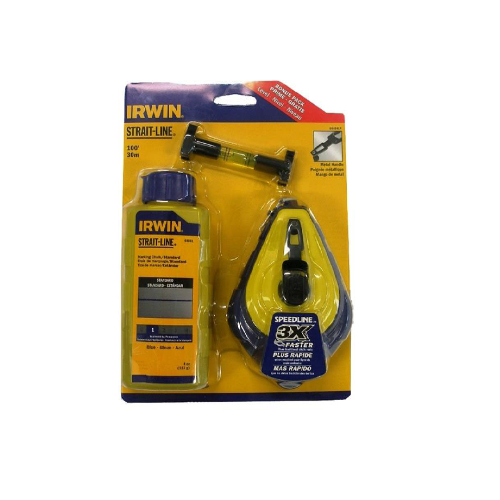 IRWIN T64495lp Chalk Line Set; Red 30m/100ft