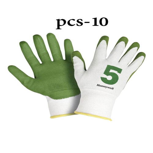 HONEYWELL Ars2332545 Cut Resistant Pu Gloves White-green 10-pair