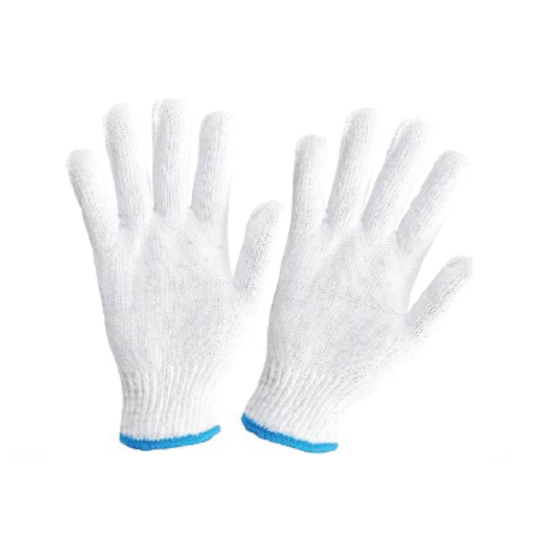LJP Bleached Cotton Knitted Gloves (400 grams/doz)