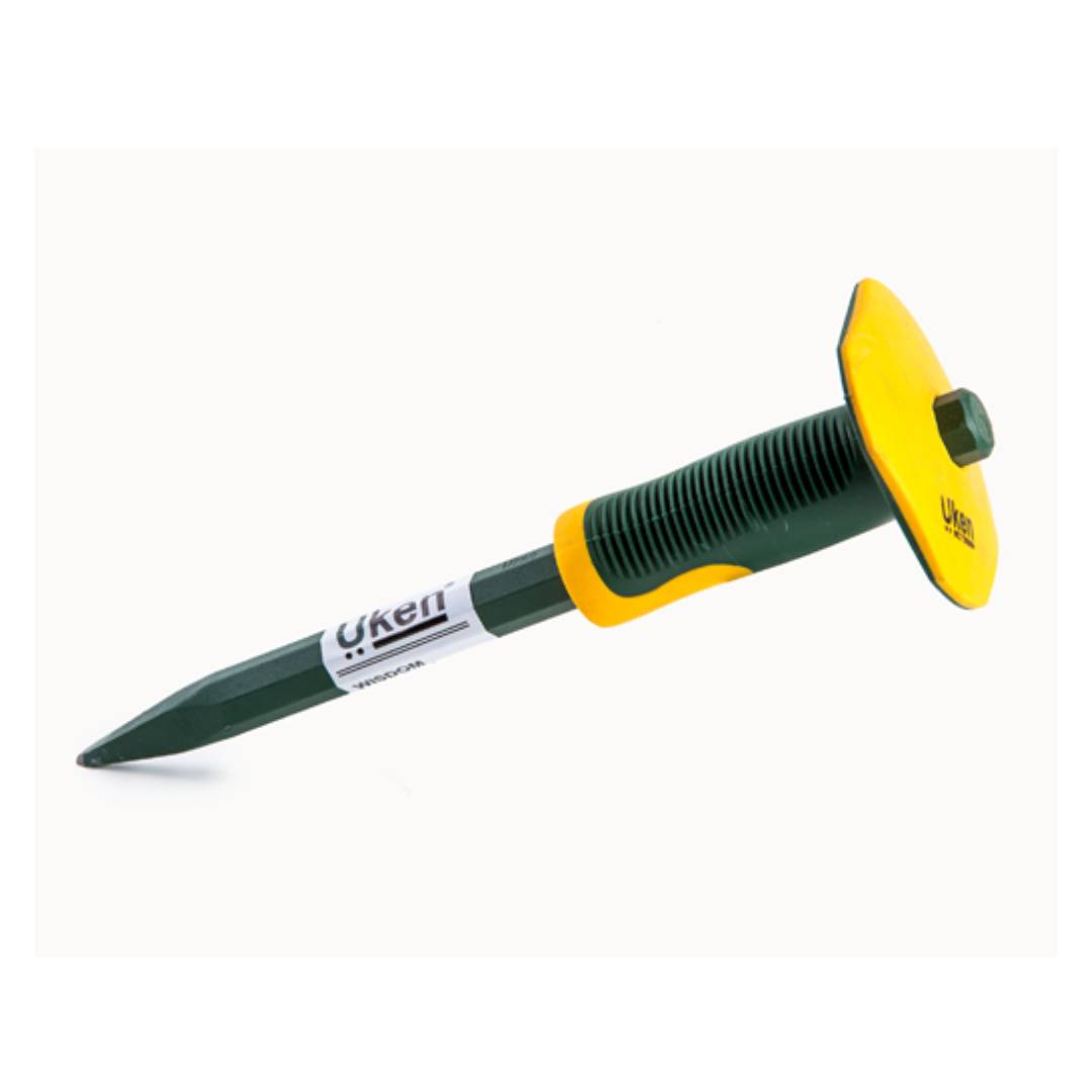 UKEN U7027 Point Chisel 8" Super Duty With Grip Wisdom