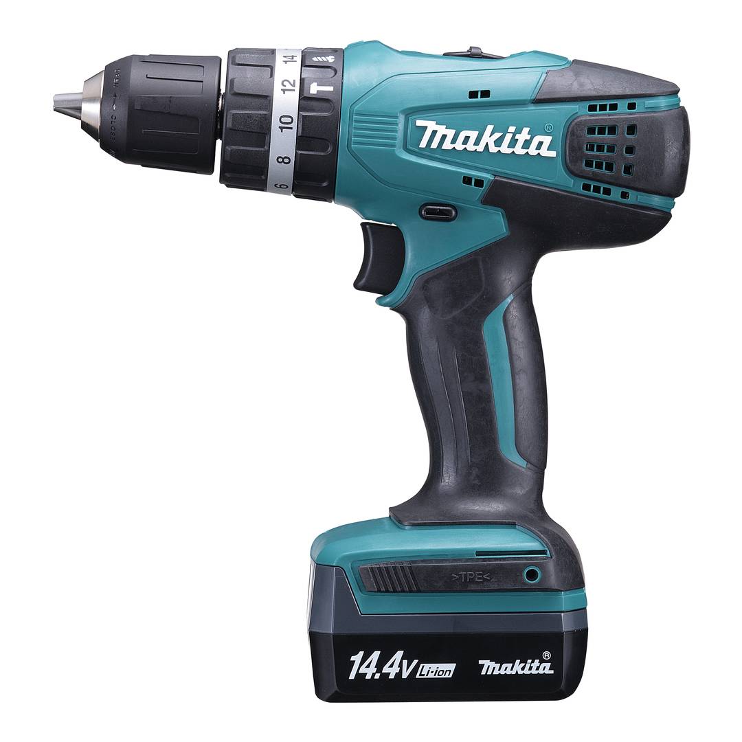 MAKITA HP347DWE Cordless Hammer Driver Drill 10Mm For 14.4Vli-Ion
