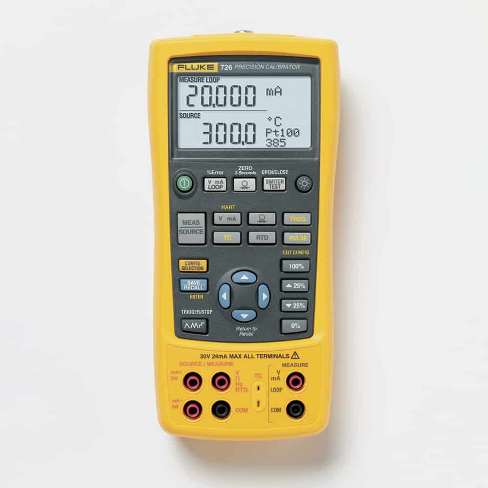 FLUKE 726 Precision Multifunction Process Calibrator, -10mV to 30V, 24mA