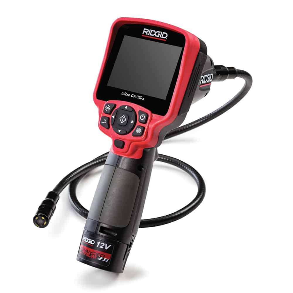 RIDGID 63888 CA-350x Handheld Drain Inspection Camera, 17mm (Premium)