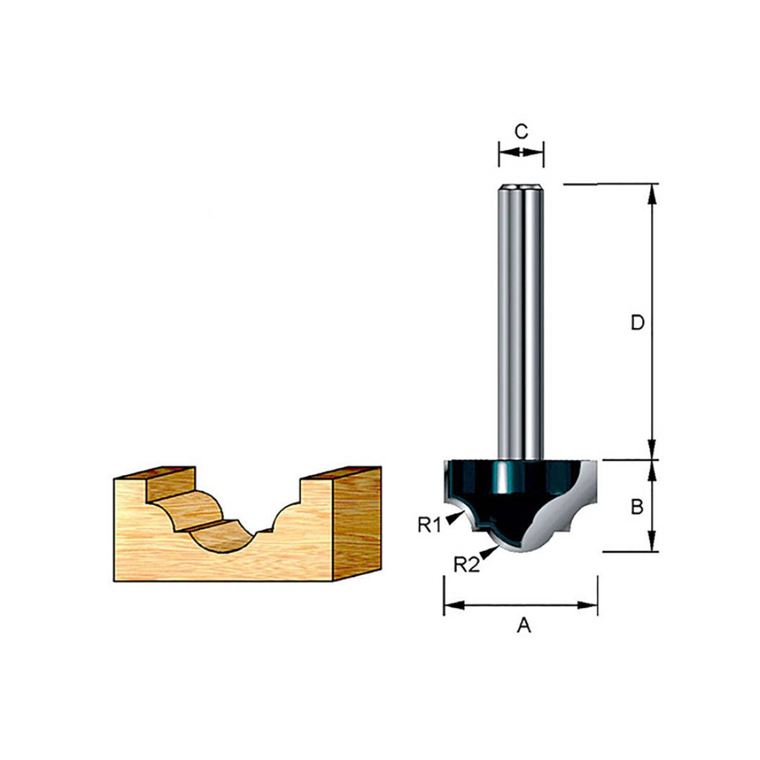 MAKITA 793153-9 Ball Bearing Beading Bit 2