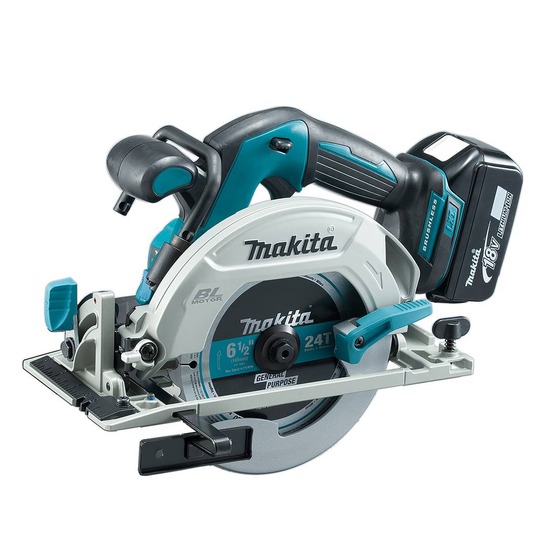 MAKITA DHS680RTJ Cordless Circular Saw (Bl) 165Mm For 18V Li-Ion