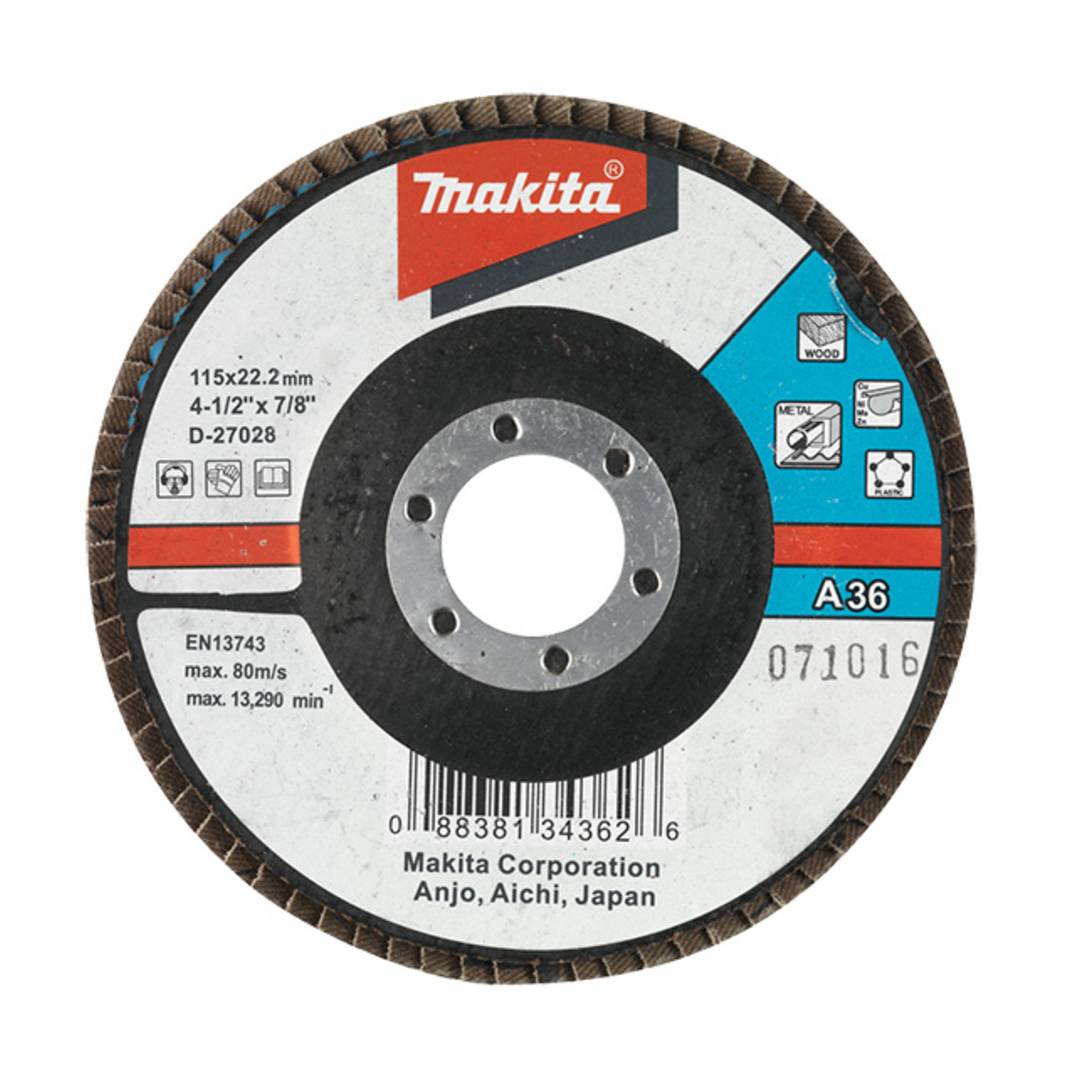 MAKITA D-27028 Flap Disc A36 115 Mm (Steel)
