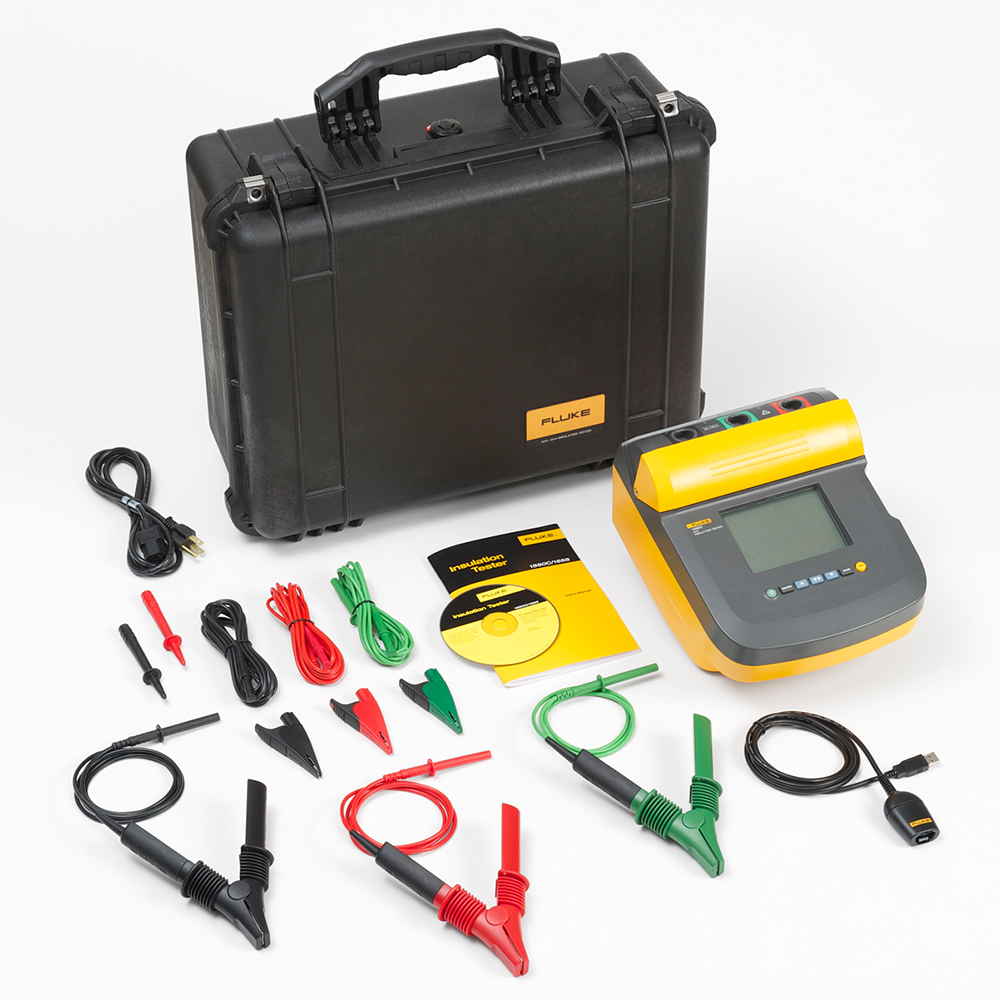 FLUKE 1550C/Kit  Insulation Resistance Tester Kit, CAT IV 600V, 250V - 5000V