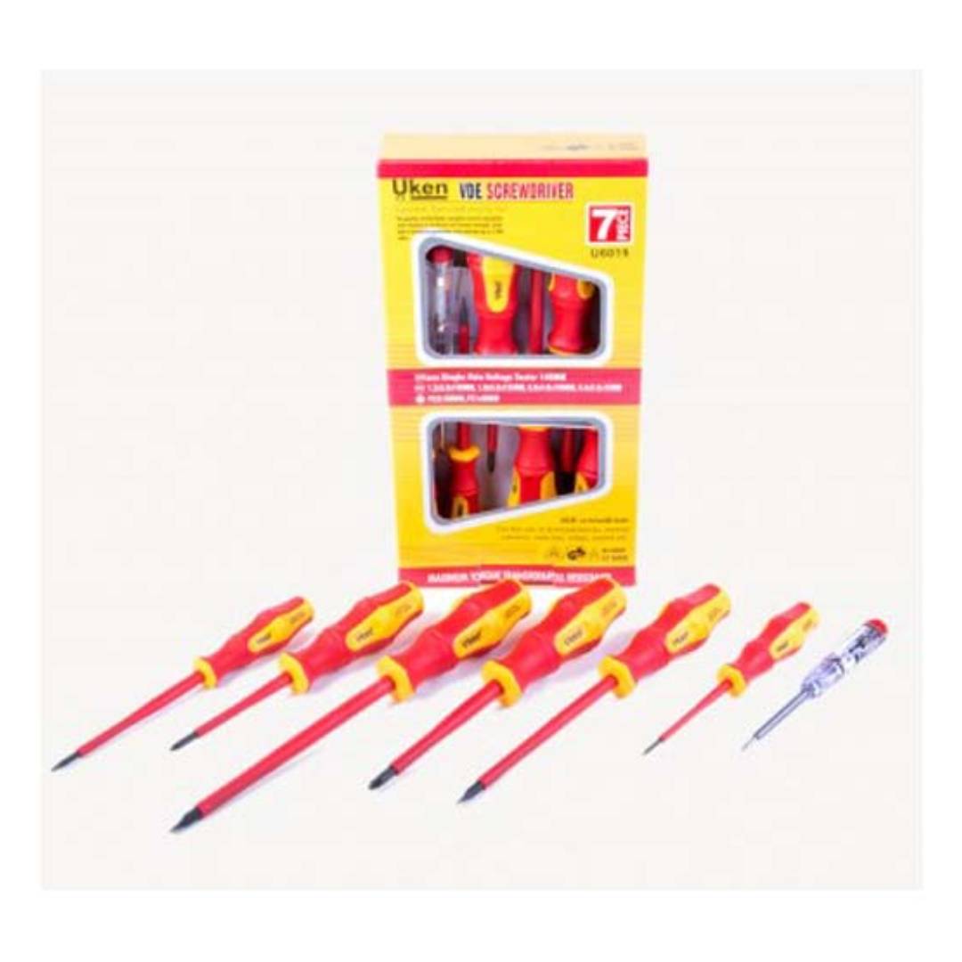 UKEN U6015 Screw Driver Set VDE Insulated