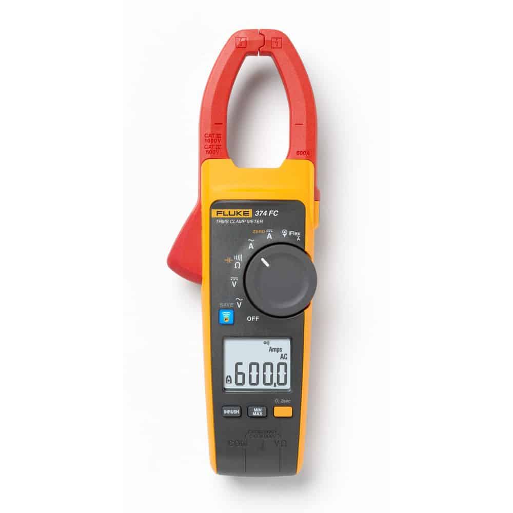 FLUKE 374FC True RMS AC/DC Clamp Meter with DC Current and Capacitance Measurement