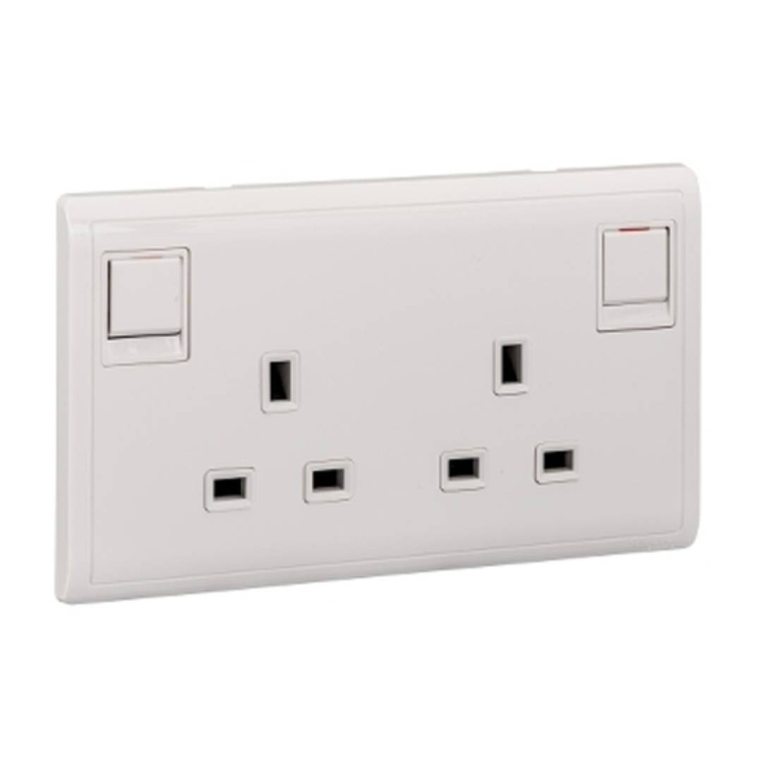 SCHNEIDER E82T25 Switch Socket 13Amp Double