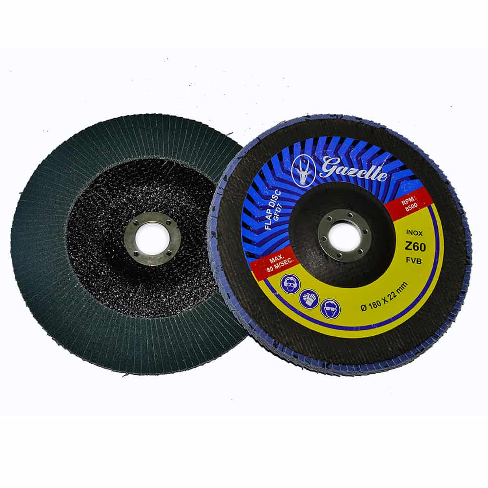 GAZELLE GFDZ460G Zircon Flap Disc 4 In. 60 Grit (100mm)