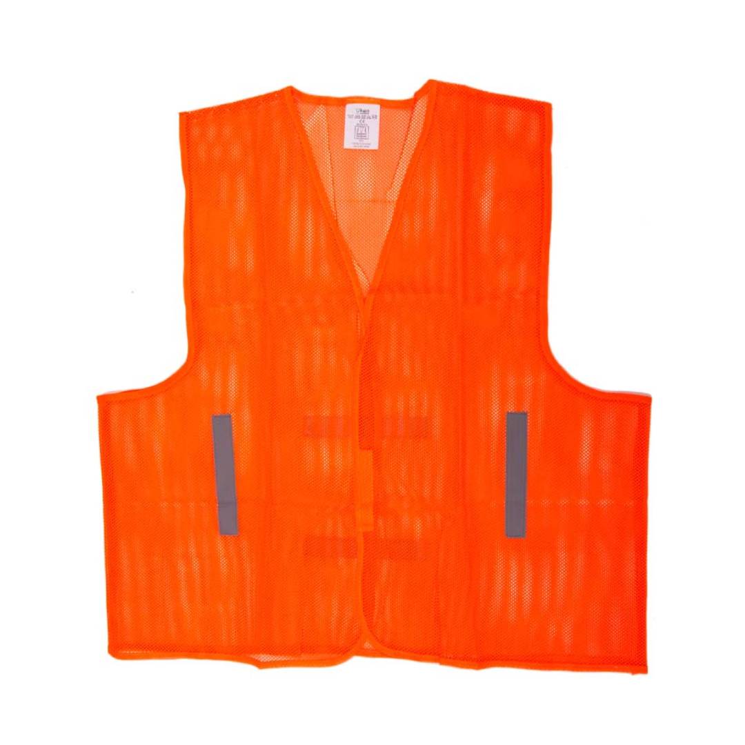 UKEN UJ2702L Safety Jacket Orange, Mesh Type, Large