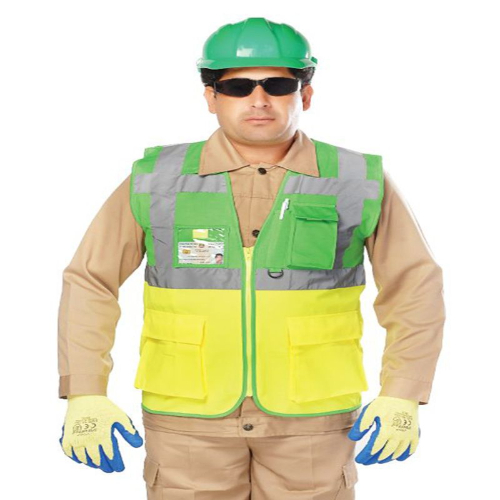 VAULTEX LKM Reflective Safety Vest Yellow-Grey-Green